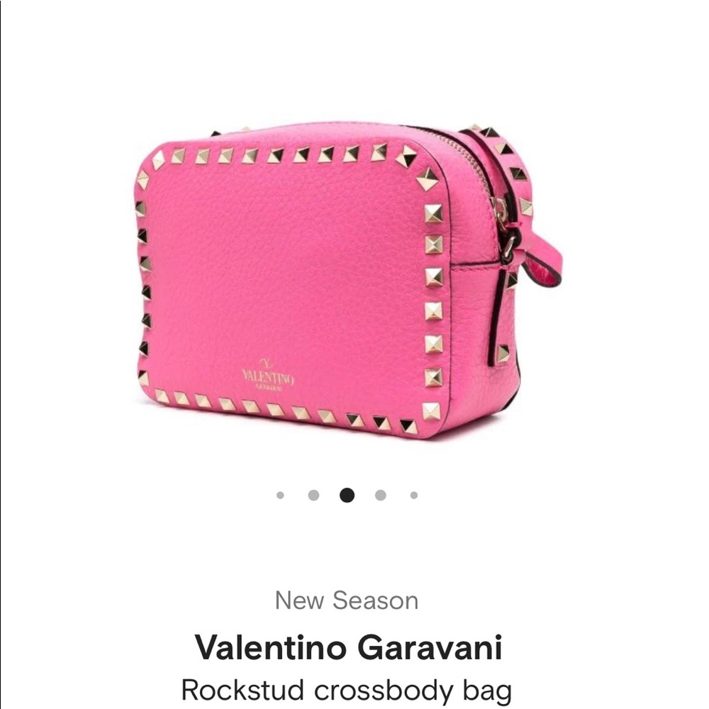Designer Valentino Garavani Rockstud Crossbody Bag, pink